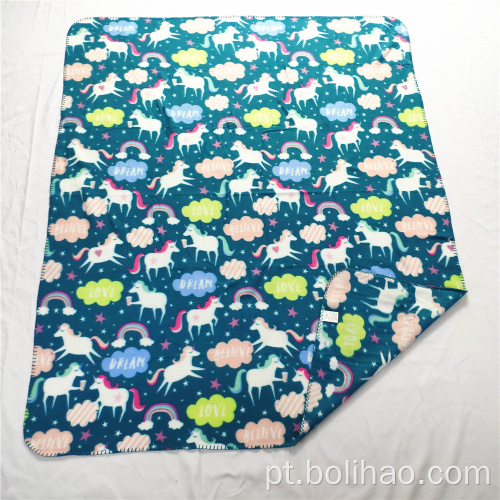 Preço de fábrica Tamanho personalizado e logotipos lã Polar Blanket Fleece Blain for Baby